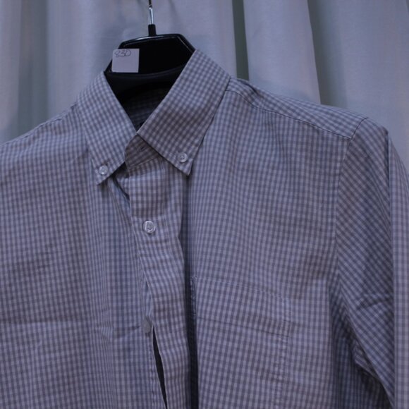 Cutter & Buck Gray Gingham Men's Shirt - Picture 6 of 9
